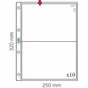 /Transparent Sheets with 2 Pockets (x10)