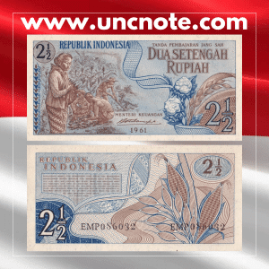 Indonesia 2 ½ Rupiah 1961