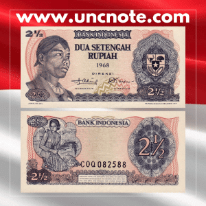 Indonesia 2 ½ Rupiah 1968