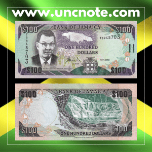 Jamaica 100 Dollars 2002