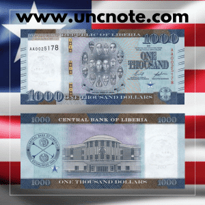 Liberia 1,000 Dollars 2022