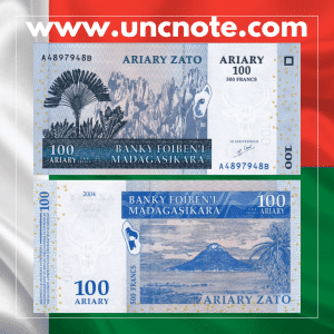 Madagascar 100 Ariary 2004