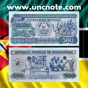 Mozambique 500 Meticais 1989