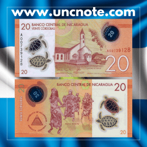 Nicaragua 20 Córdobas 2014