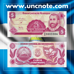Nicaragua 5 Centavos de Córdoba 1991