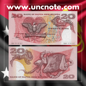 Papua New Guinea 20 Kina 1996