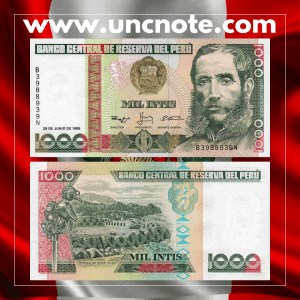 Peru 1,000 Intis 1988