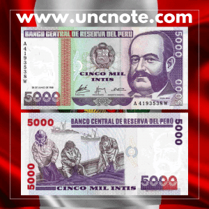 Peru 5,000 Intis 1988
