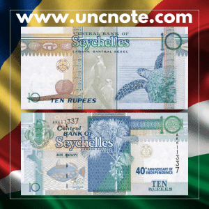 Seychelles 10 Rupees 2013