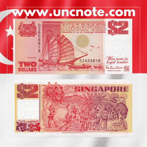 Singapore 2 Dollars 1990