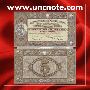 Switzerland 5 Francs 1951