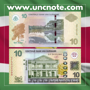 Suriname 10 Dollars 2019