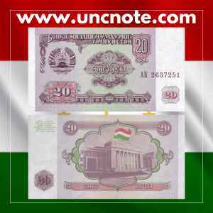 Tajikistan 20 Rublos 1994