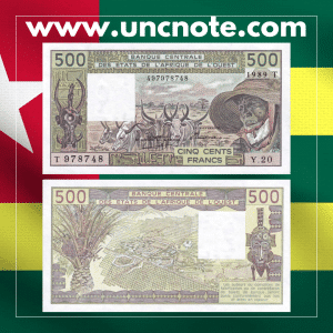 Togo 500 Francs BCEAO 1989