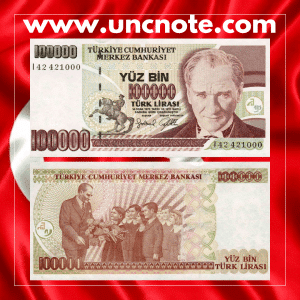 Turkey 100,000 Lira 1970