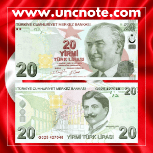 Turkey 20 Lira 1970