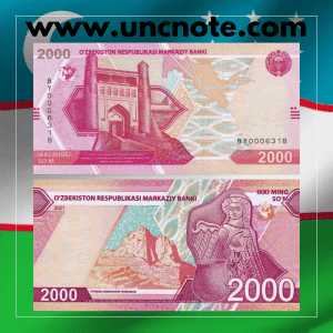 Uzbekistan 2,000 Sum 2021