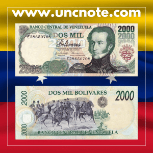 Venezuela 2,000 Bolívares 1998