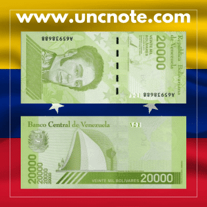 Venezuela 20,000 Bolívares 2019