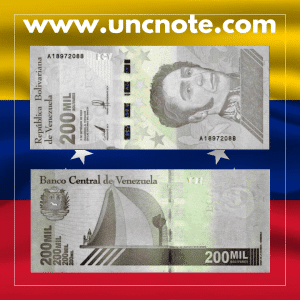 Venezuela 200,000 Bolívares 2020