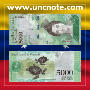 Venezuela 5,000 Bolívares 2017