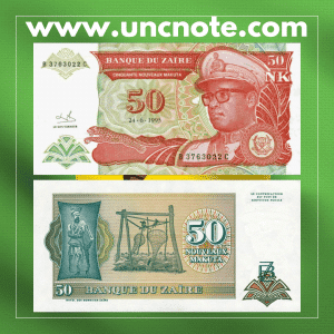 Zaire 50 Makuta 1993
