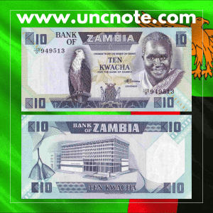 Zambia 10 Kwachas 1980
