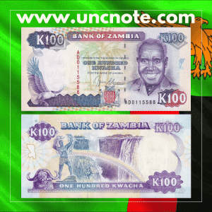Zambia 100 Kwachas 1991