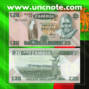 Zambia 20 Kwachas 1980
