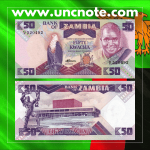 Zambia 50 Kwachas 1986