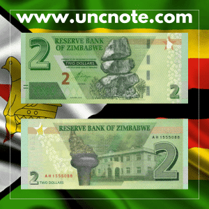 Zimbabwe 2 Dollars 2019