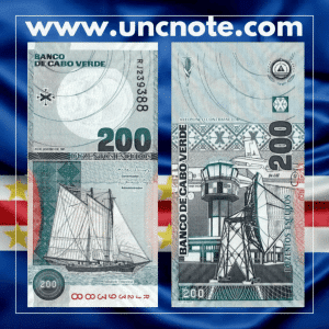 Cabo Verde 200 Escudos 2005 UNC Banknote – Amílcar Cabral
