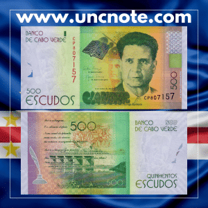Cabo Verde 500 Escudos 2014 UNC Banknote – Cesária Évora