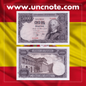 Spain 5000 Pesetas 1976