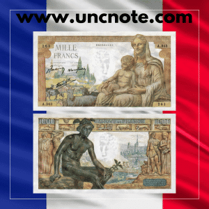 France 1000 Francs 1942