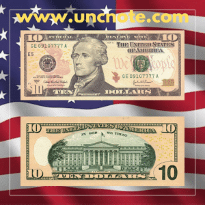 United States 10 Dollars 2004 UNC Banknote – Alexander Hamilton