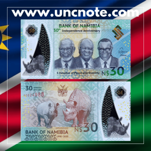 Namibia 30 Dollars 2020