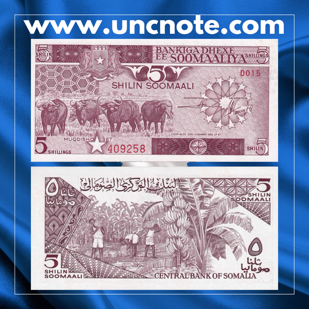 Somalia 5 Shillings 1987