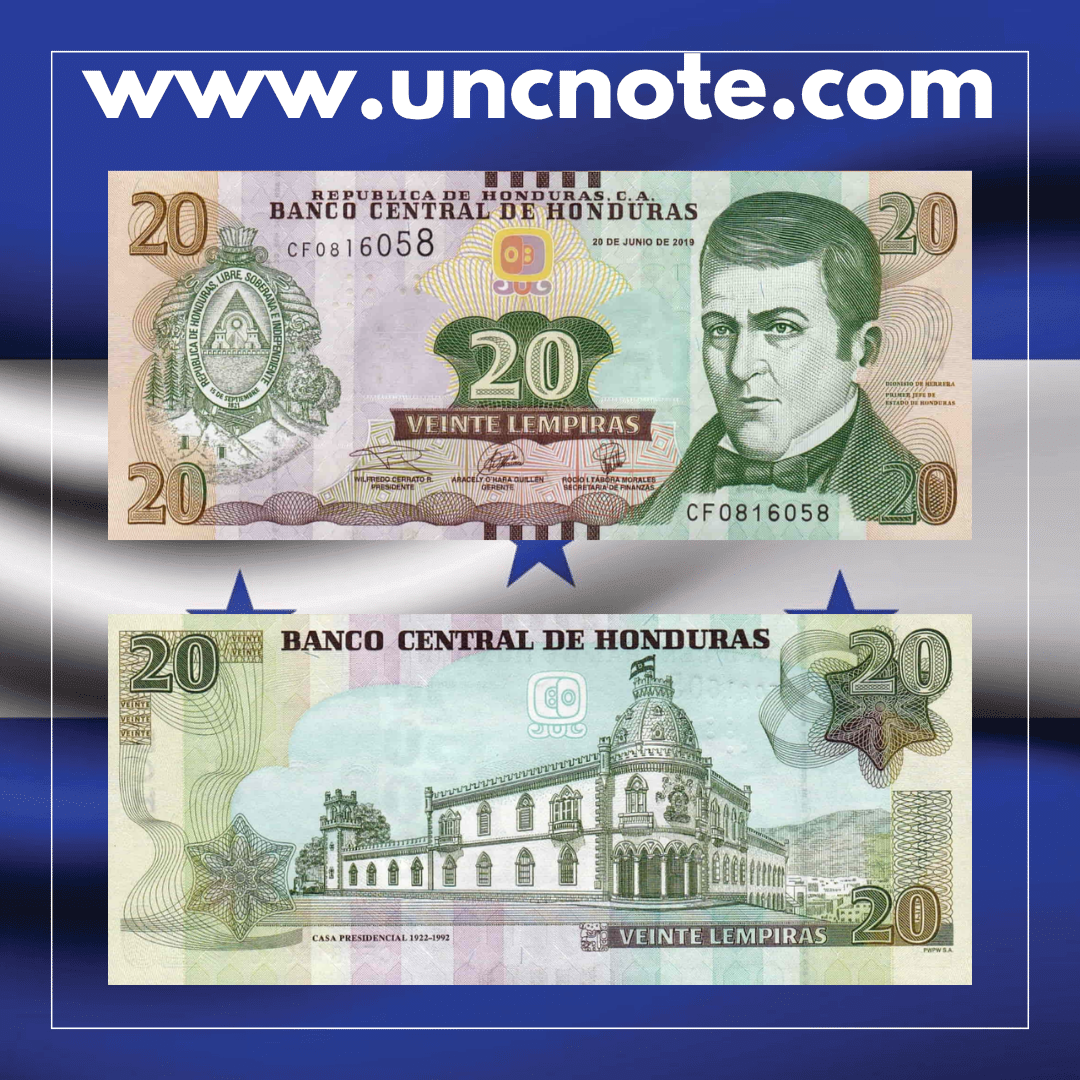 Honduras 20 Lempiras 2019