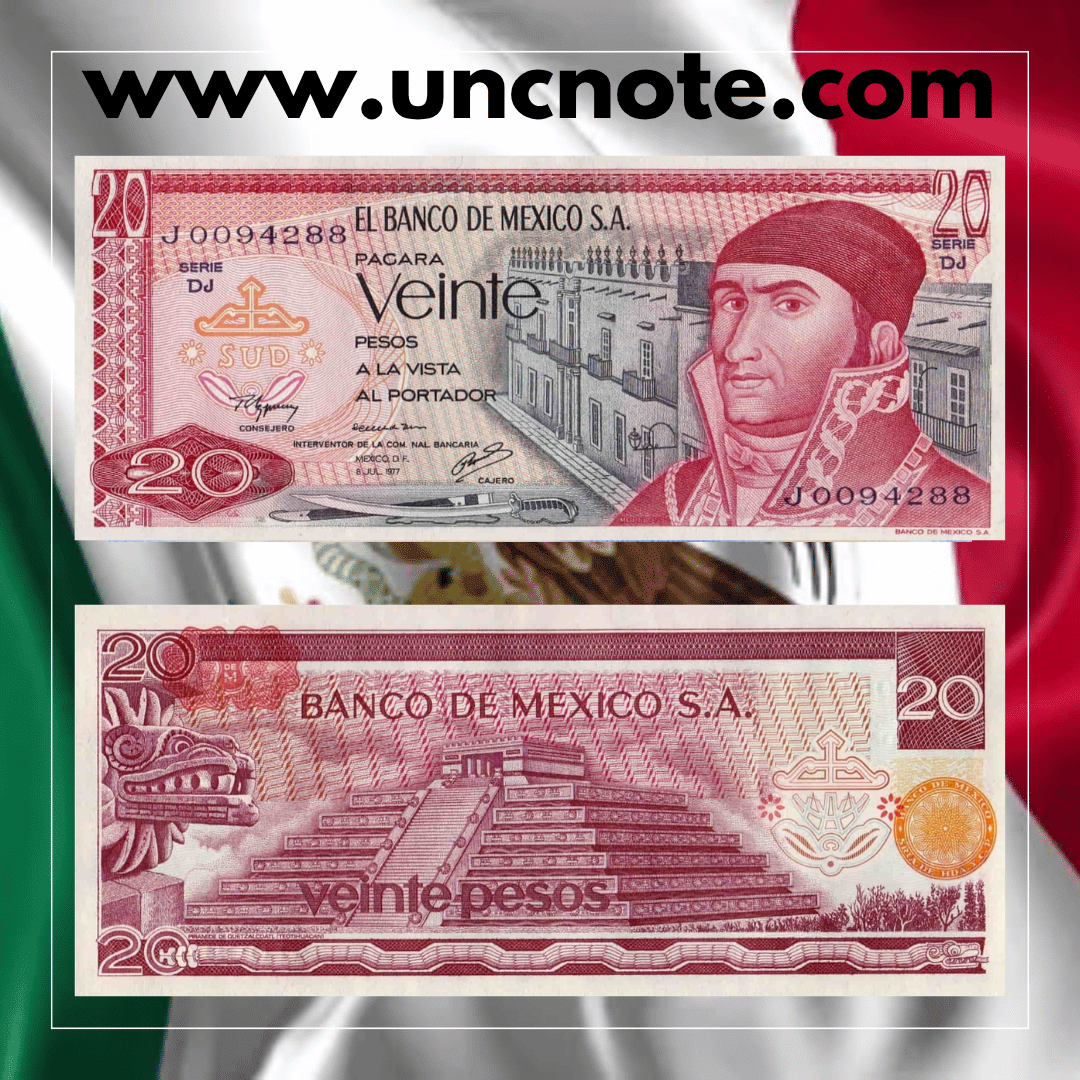 Mexico 20 Pesos 1977