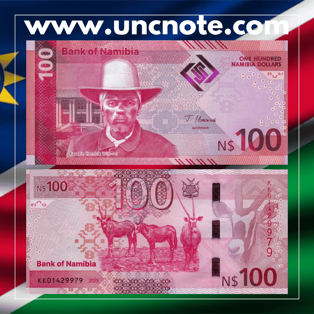 Namibia 100 Dollars 2025