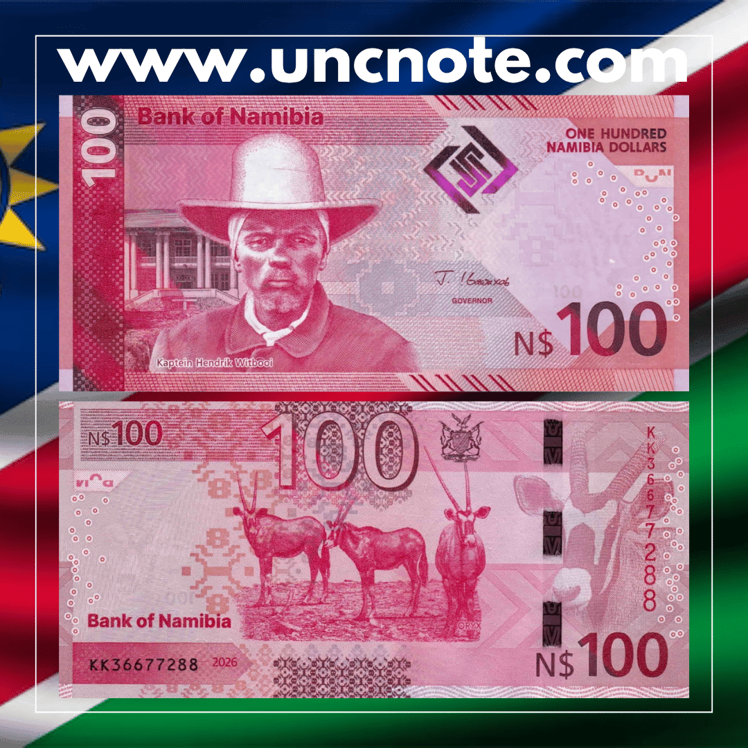 Namibia 100 Dollars 2026