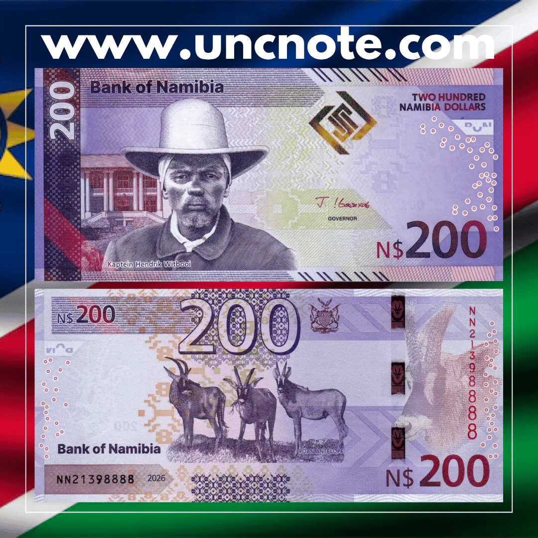 Namibia 200 Dollars 2026
