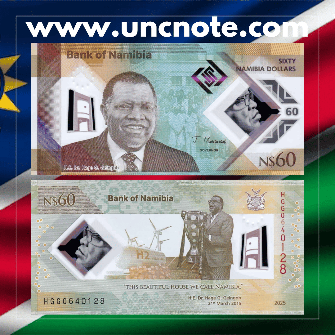 Namibia 60 Dollars 2025