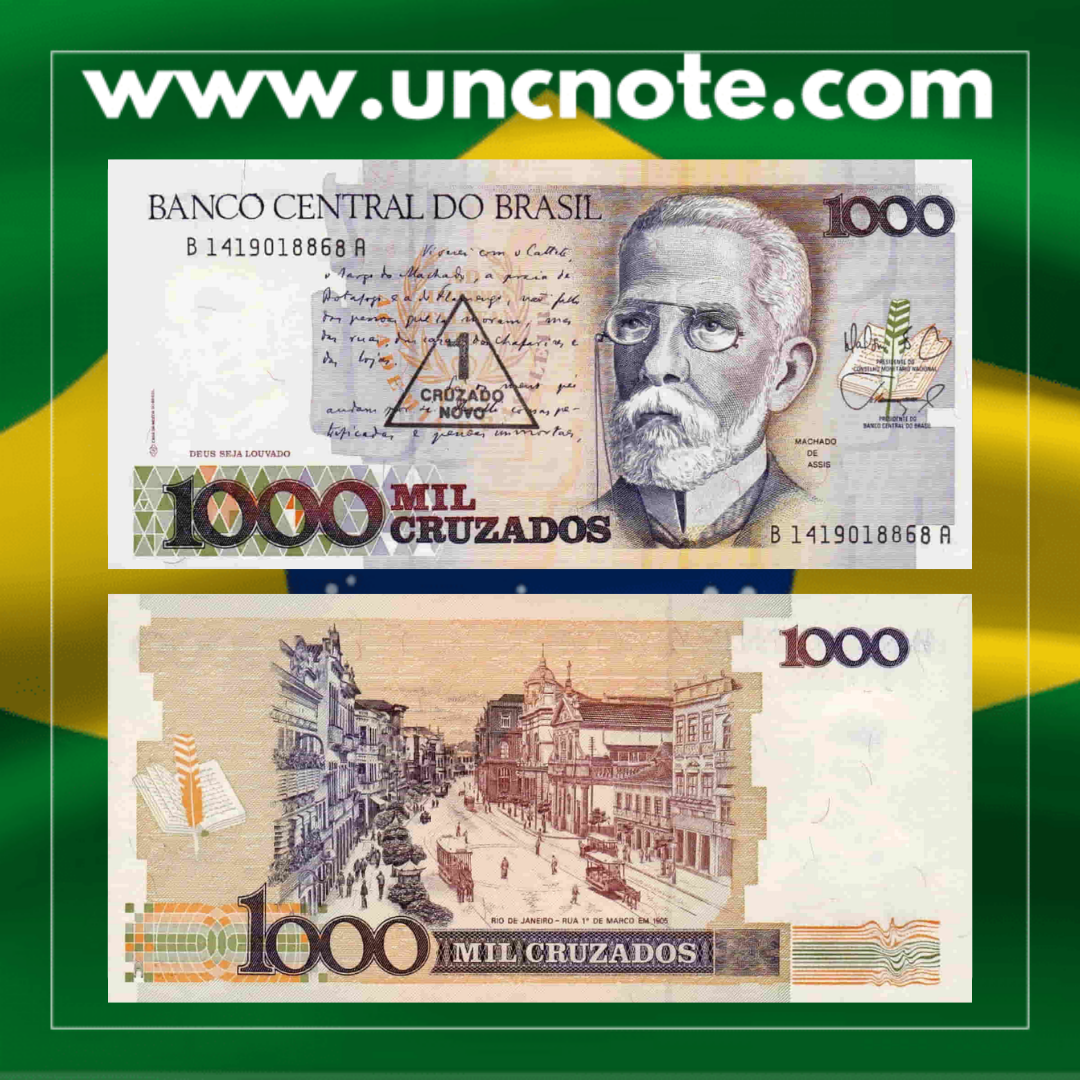 Brazil 1 Cruzado Novo 1989