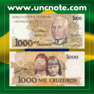 Brazil 1000 Cruzeiros 1990