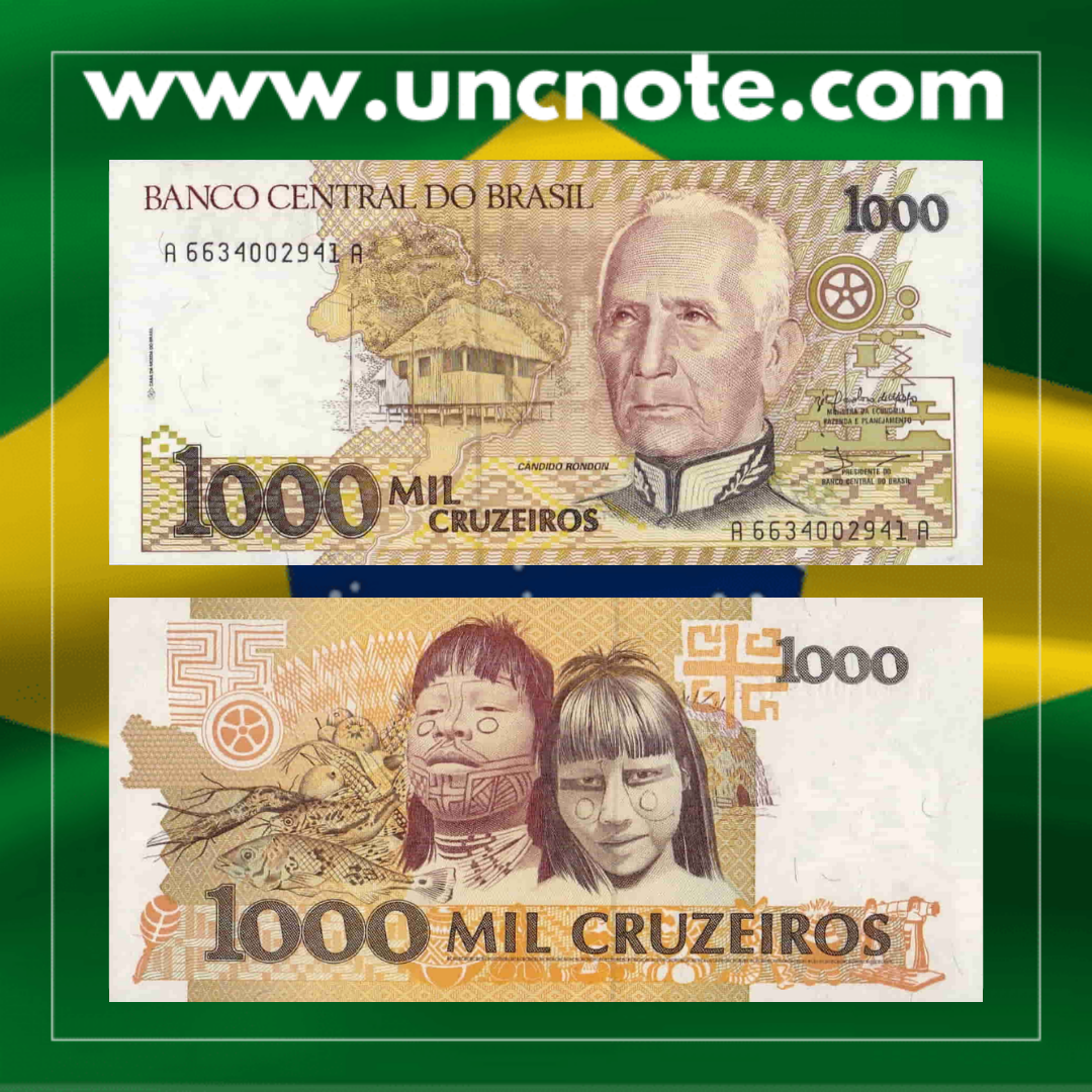 Brazil 1000 Cruzeiros 1990