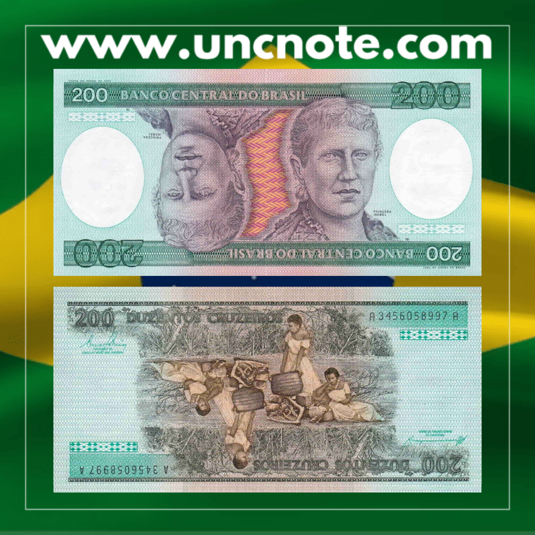 Brazil 200 Cruzeiros 1984
