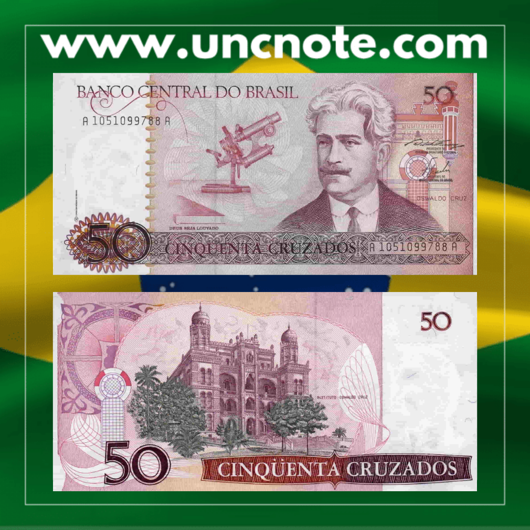 Brazil 50 Cruzados 1986