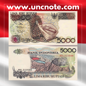 Indonesia 5000 Rupiah 1992